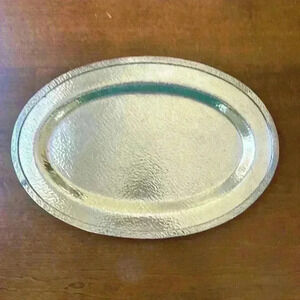 Homan Made In USA Sheffield Quality Wm Mounts Tray Plated On Nickel Hammered